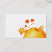 シンプルできれいなオレンジフルーツの名刺 名刺 (裏面)