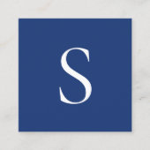 シンプルではっきりしたなモノグラム スクエア名刺 (正面)