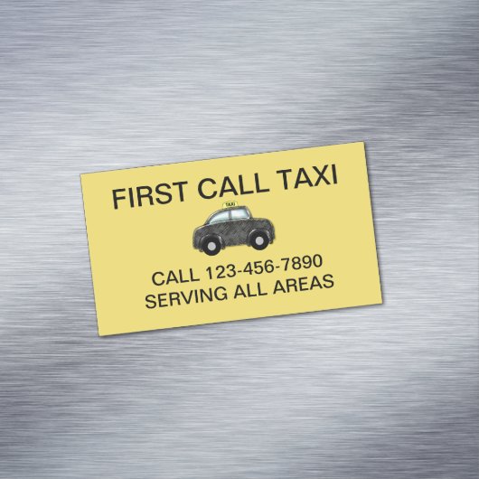 シンプルではっきりしたな税のサービス業カード磁石 マグネット名刺 (インサイチュ)