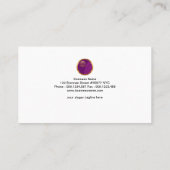 シンプルでエレガントでカラフルなジグソーパズルは調査官を継ぎ合わせます 名刺 (裏面)