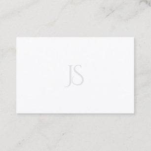 シンプルでエレガントでモダンな最小主義のモノグラムのテンプレート 名刺