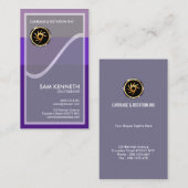 シンプルでエレガントで透明な白人の波CEOの創設者 名刺 (正面/裏面)