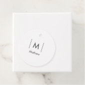 シンプルでエレガントなイニシャル グルームズマン ライン 名前 フェイバータグ (インサイチュ)