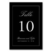 シンプルでエレガントなウェディングテーブル番号カード テーブルナンバー (裏面)