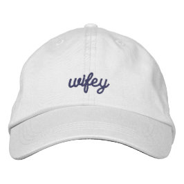 シンプルでエレガントなウェディングパーティー 刺繍入りキャップ