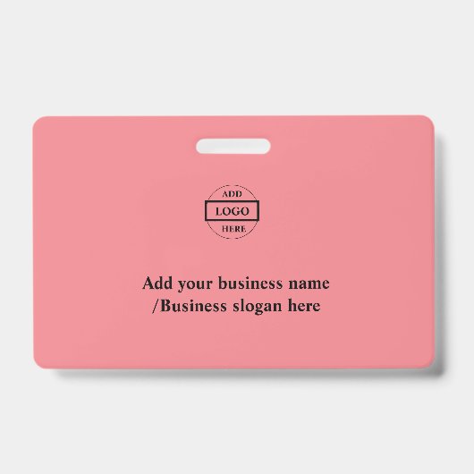 シンプルでエレガントなカスタムロゴここ 会社バッジ バッジ (Front)