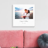 シンプルでエレガントなカップル写真 キャンバスプリント (インサイチュ (リビング))