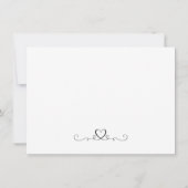 シンプルでエレガントなカリグラフィー ウェディング セーブ・ザ・デート (裏面)