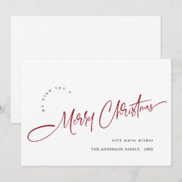 シンプルでエレガントなクリスマスグリーティング シーズンカード