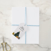 シンプルでエレガントなクリスマスツリー ギフトボックス ギフトタグ (より糸付き)