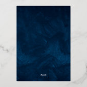 シンプルでエレガントなクリスマス&ニューイヤーの乾杯 箔シーズンカード (裏面)