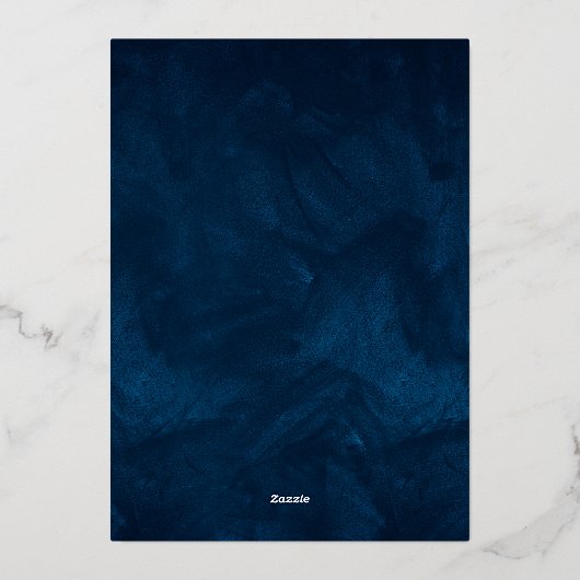 シンプルでエレガントなクリスマス&ニューイヤーの乾杯 箔シーズンカード (裏面)