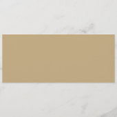 シンプルでエレガントなゴールドのクリスマスツリー メニュー (裏面)