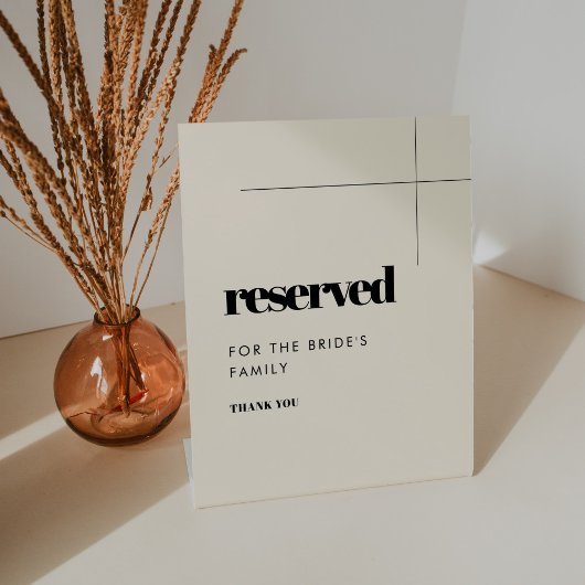 シンプルでエレガントなシック家族専用 台座サイン