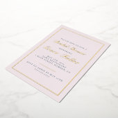 シンプルでエレガントなタイポグラフィーフォイル招待状 箔招待状 (回転した状態)