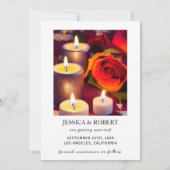 シンプルでエレガントなテキストと写真 | 日程を保存 招待状 (裏面)