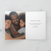 シンプルでエレガントなテキストと写真 | 楽しい父の日 カード (内部)