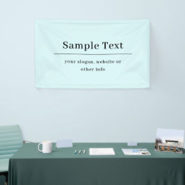 シンプルでエレガントなテキストテンプレート | ライトブルー 横断幕