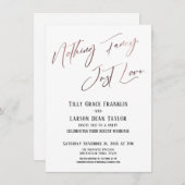 シンプルでエレガントなデザインのウェディングカード 招待状 (正面/裏面)