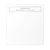 シンプルでエレガントなデスクからのノートパッド ノートパッド (正面)