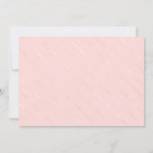 シンプルでエレガントなピンクの花のキンセアニエラ誕生日 招待状 (裏面)