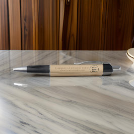 シンプルでエレガントなブラウン ボールペン