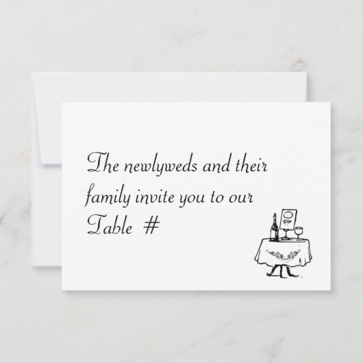 シンプルでエレガントなメタリックなゲストカード 招待状 (裏面)