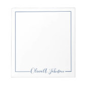 シンプルでエレガントなモダンな手書きスクリプトノートパッド ノートパッド (正面)