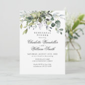 シンプルでエレガントなユーカリのハウスパーティー 招待状 (スタンド正面)