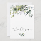 シンプルでエレガントなユーカリのブライダルブランチ 招待状 (裏面)