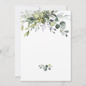 シンプルでエレガントなユーカリのブライダルブランチ 招待状 (裏面)