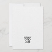 シンプルでエレガントなルネサンス建築 招待状 (裏面)