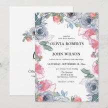 シンプルでエレガントなワイルドフラワーウェディング