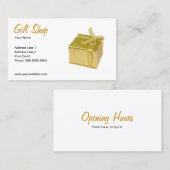 シンプルでエレガントな写真のギフトショップ 名刺 (正面/裏面)