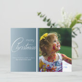 シンプルでエレガントな写真編集可能なホリデーカード シーズンカード (スタンド正面)