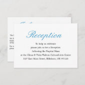 シンプルでエレガントな受付カード エンクロージャーカード (正面/裏面)