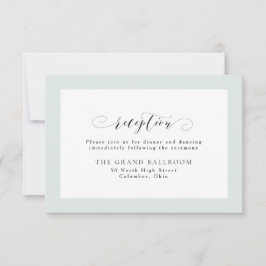 シンプルでエレガントな受付カード 招待状