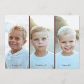 シンプルでエレガントな家族写真のホリデーカード シーズンカード (裏面)