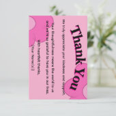 シンプルでエレガントな感謝カード - テキストカスタマイズ可能 サンキューカード (スタンド正面)