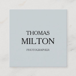 シンプルでエレガントな最小主義のモダンQRコード スクエア名刺