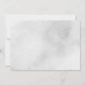 シンプルでエレガントな水彩のブライズメイド 招待状 (裏面)