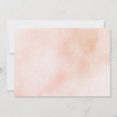 シンプルでエレガントな水彩のブライズメイド 招待状 (裏面)