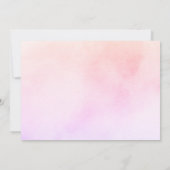 シンプルでエレガントな水彩のブライズメイド 招待状 (裏面)