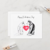 シンプルでエレガントな水彩画です。 カード (正面/裏面インサイチュ)