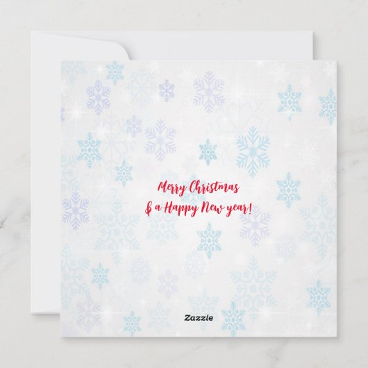 シンプルでエレガントな水彩画の花と聖書の一節 シーズンカード (裏面)