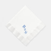 シンプルでエレガントな結婚式の披露宴パーティーナプキン 縁ありランチョンナプキン (角)