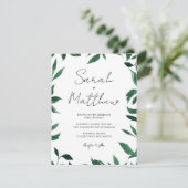 シンプルでエレガントな結婚式の招待状 案内状 (スタンド正面)