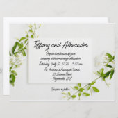 シンプルでエレガントな結婚式招待状 招待状 (正面/裏面)