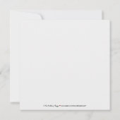 シンプルでエレガントな結婚式招待状(黒/フューシャ) 招待状 (裏面)