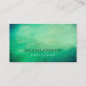 シンプルでエレガントな緑のヴィンテージの背景 名刺 (正面)